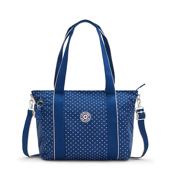 Sacs Fourre Tout Kipling Asseni Small Printed Bleu | FR 1748KO